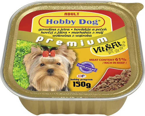Krmivo pro psy Hobby Dog hovězí/játra 150 g