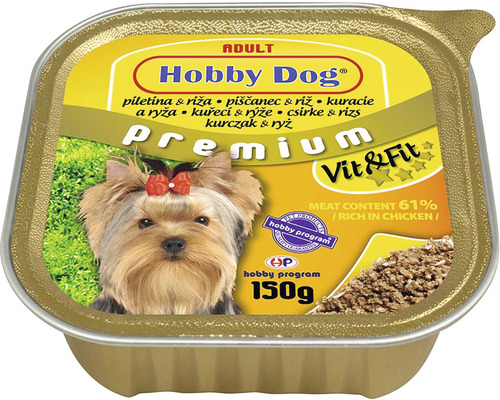 Krmivo pro psy Hobby Dog kuřecí/rýže 150 g-0