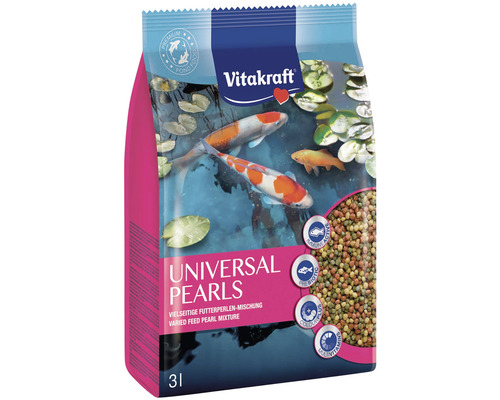 Krmivo pro ryby Vitakraft Pond Food Universal Pearls 3 l