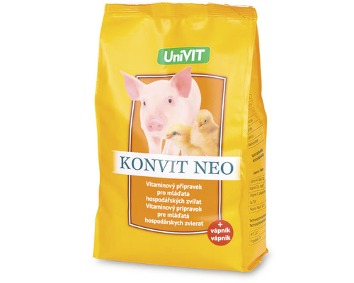 Vitamíny UniVIT KONVIT NEO pro drůbež a mláďata domácích zvířat 1 kg