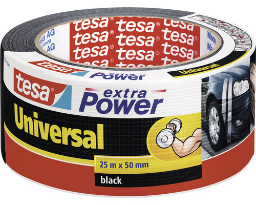 Opravná páska Extra Power Tesa černá 25m x 50mm