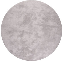 Dekorační koberec Shaggy Wellness Ø 160 cm stříbrný kulatý-thumb-0