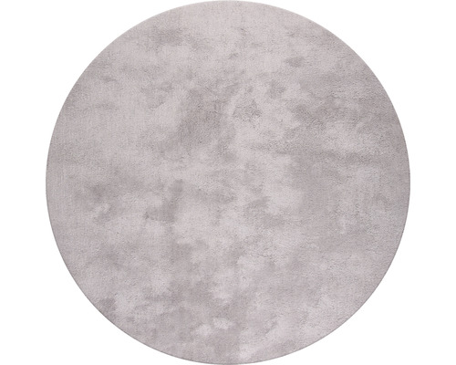 Dekorační koberec Shaggy Wellness Ø 160 cm stříbrný kulatý-0