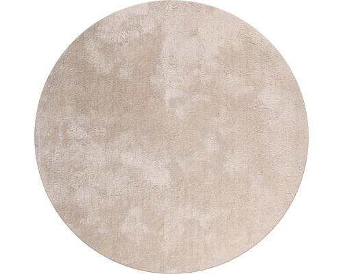 Dekorační koberec Shaggy Wellness Ø 160 cm béžový kulatý