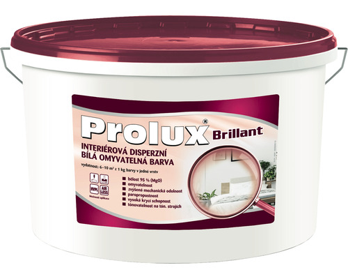 Barva na zeď Prolux Brillant bílá 15+3 kg zdarma