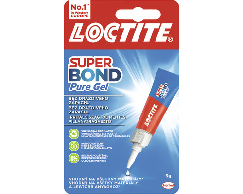 Vteřinové lepidlo LOCTITE® Super Bond Pure Gel 3 g-0