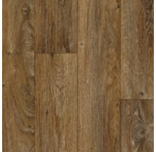 PVC podlaha Castle Luna dekor dřevěného prkna tmavě hnědá FB566 šířka 400 cm (metrážové zboží)-thumb-0