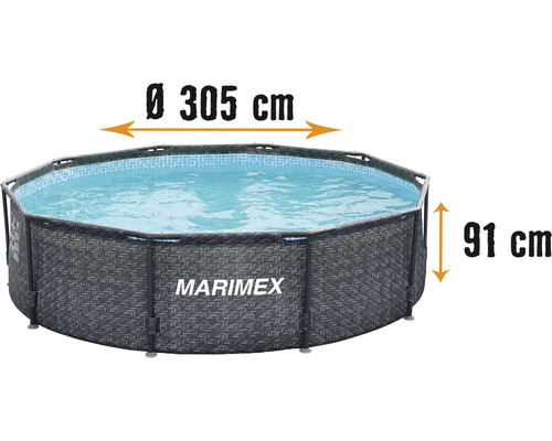 Bazén Marimex Florida 3,05 x 0,91 m RATAN bez příslušenství-0