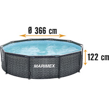 Bazén Marimex Florida 3,66 x 1,22 m bez filtrace - motiv RATAN 10340236-thumb-0