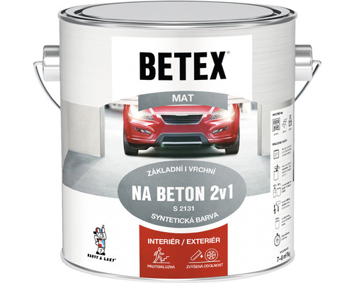 Betex 2V1 S2131 na beton 2kg šedý
