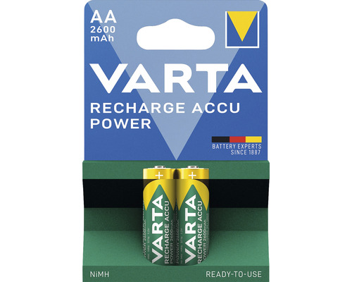 Nabíjecí baterie VARTA MIGNON AA R2U 1,2V 2600mAh 2ks
