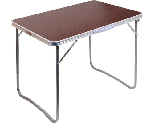 Stůl kempingový skládací BALATON 80 x 60 x 66 cm hnědý