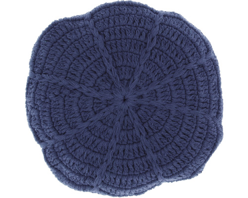 Dekorativní polštář Dora modrý Ø 45 cm