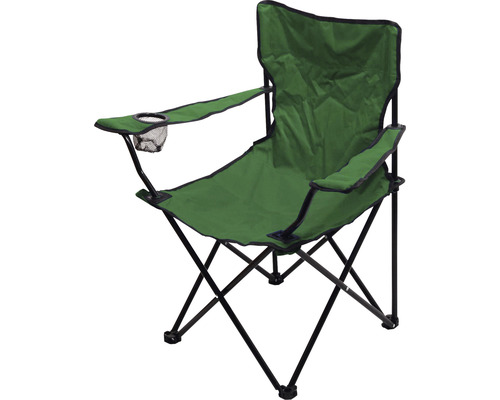 Židle kempingová skládací BARI 49 x 39 x 84 cm zelená