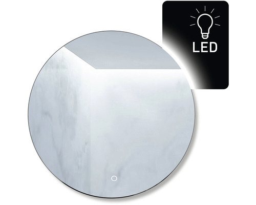 LED Zrcadlo do koupelny Ambiente Ronde Ø 60 cm 411-019
