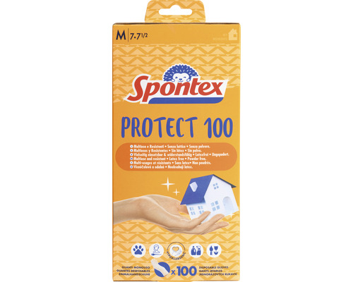 Rukavice Spontex Protect jednorázové velikost M 100 ks