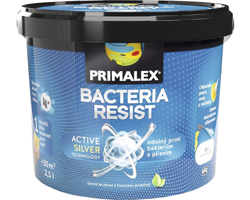 Barva Primalex Bacteria Resist bílá 2,5 l
