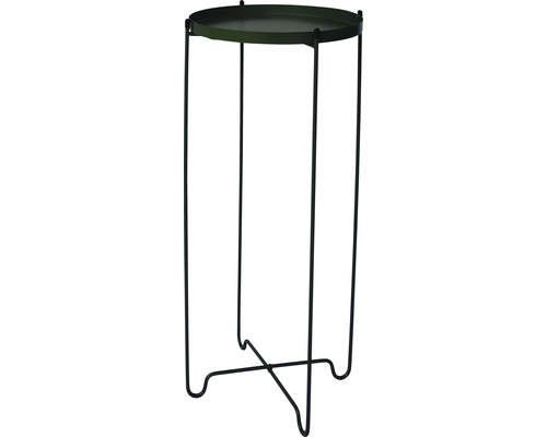 Květinový stolek Lafiora kovový v. 49,5 cm zelený-0