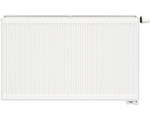 Deskový radiátor Korado Radik VK Typ 22 – dvouvrstvý se dvěma konvektory 2 spodní přípojky 600x400x100 mm