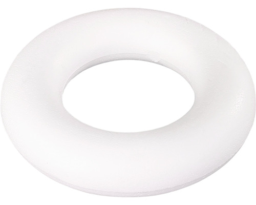 Kroužek k aranžování polystyrenový Ø 15 cm bílý