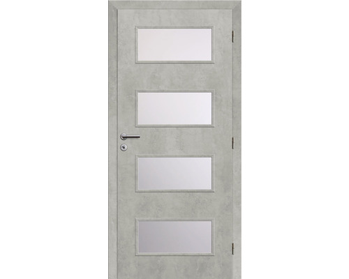 Interiérové dveře Solodoor Zenit 28 prosklené 60P beton-0