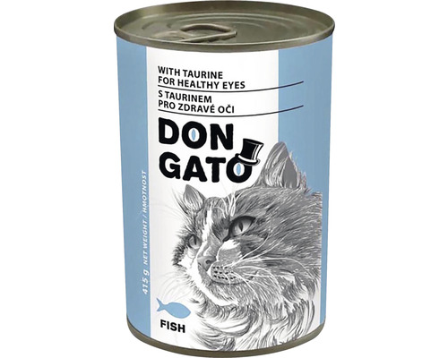 Konzerva pro kočky Don Gato s rybou 415 g