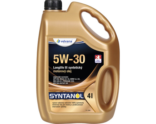 Syntetický olej Syntanol 5W-30 MILLENIUM SYNTH LONGLIFE III 4L