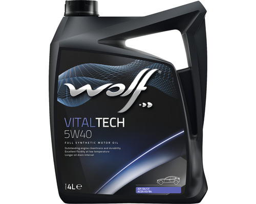 Syntetický olej WOLF VITALTECH 5W40 4L