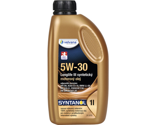 Syntetický olej Syntanol 5W-30 MILLENIUM SYNTH LONGLIFE III 1L