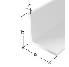 PVC - L profil, bílý 10x10x1 mm, 2 m-thumb-1