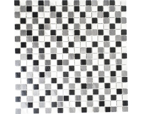 Hliníková mozaika antracitově černá 32x32 cm