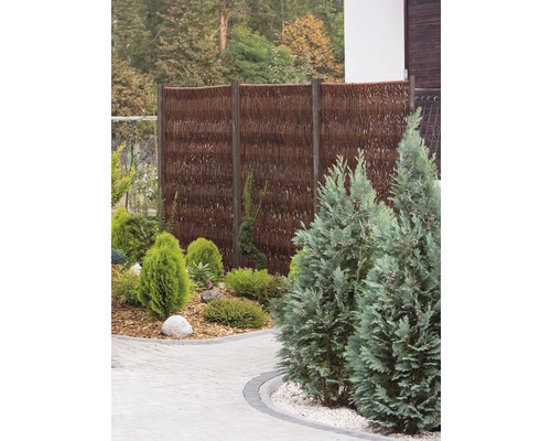 Vrbový plot Lafiora 120 x 180 cm přírodní olejovaný
