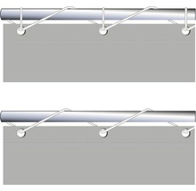 Balkonová zástěna, PES, omyvatelná, stříbrno-šedá 0,9x3m-thumb-3