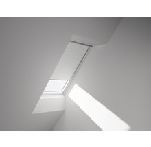 Roleta na střešní okno, zatemňovací se solárním ovládáním, bílá DSL F06 1025S-thumb-0