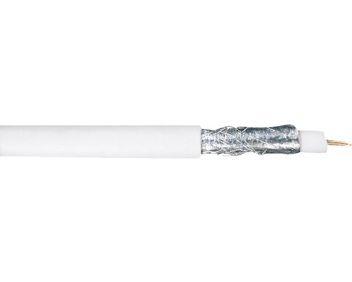 Kabel KOAX 1x1,5mm² bílý 25m