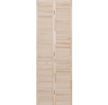 Lamelové dveře otevřené 201,3 x 49,4 cm, borovice-thumb-1