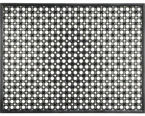 Venkovní rohožka Lizzy gumová kartáčová černá 48 x 62 cm