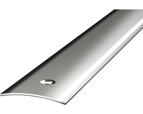Přechodový profil leštěný 1m 30mm šroubovací, ocelový (předvrtaný)