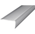 ALU schodový profil NOVA, stříbrný 45x23mm; 2,7m; šroubovací předvrt.