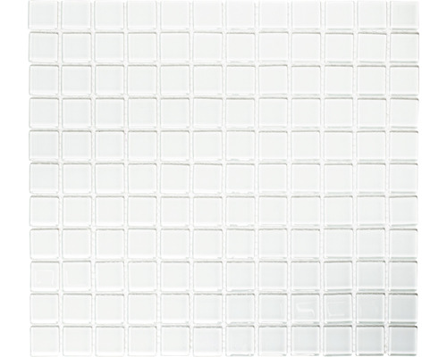 Skleněná mozaika CM 4040 bílá 30,5x32,5 cm