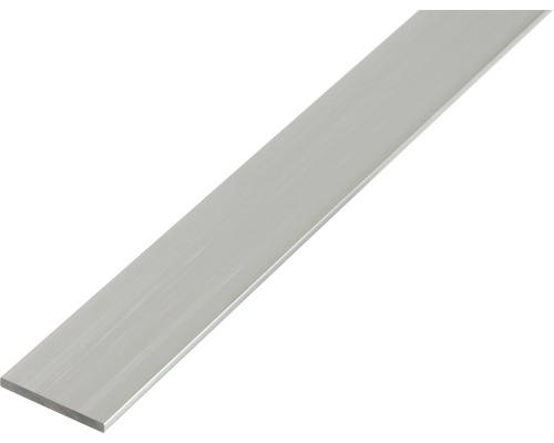 Alu plochá tyč, stříbrný elox, 40x3mm, 2m