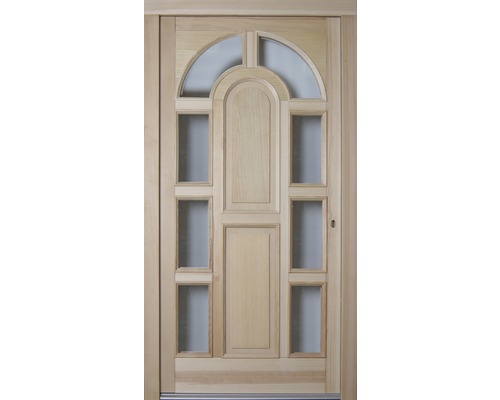 Vchodové dveře BB 121 dřevěné 110x210,5 cm P základní nátěr