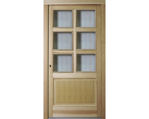 Vchodové dveře BB 103 dřevěné 110x210,5 cm L základní nátěr