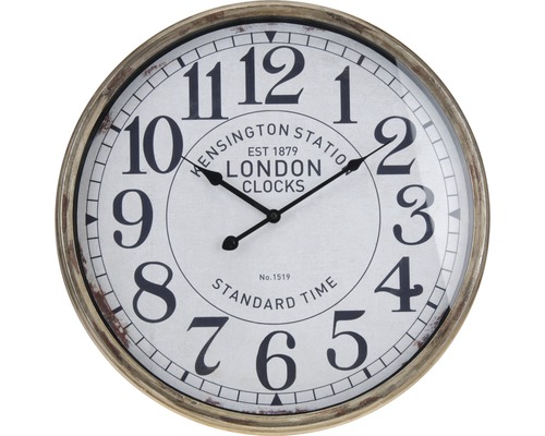 Nástěnné hodiny kovové Vintage Ø 50 cm