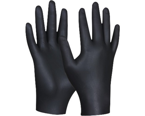 Jednorázové rukavice Gebol Black Nitril velikost S, balení po 80 ks