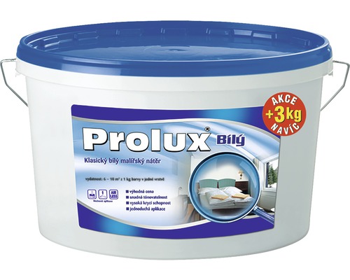 Barva na zeď Prolux Bílý 15 kg + 3 kg zdarma-0