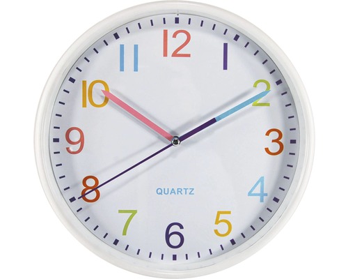 Nástěnné hodiny Zensi bílé Ø 25,5 cm