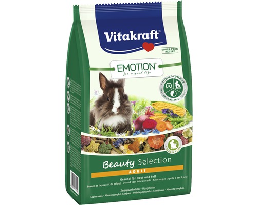 Krmivo pro zakrslé králíky Vitakraft Emotion® Beauty Selection Adult 600 g-0