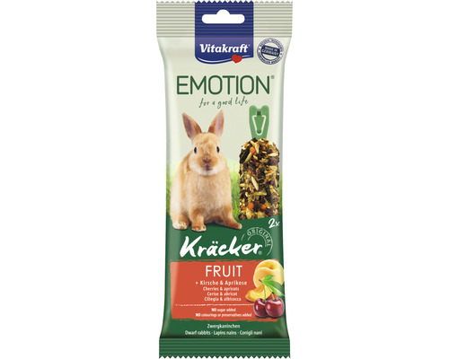 Krmivo pro zakrslé králíky Vitakraft Emotion® Kräcker® Fruit 2 ks