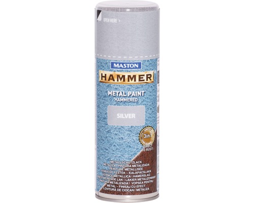 Kladívková barva 400ml stříbrná Metall-Hammer